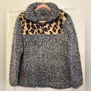 🐆 Simply Southern Fleece Half-Zip Pullover – Cozy & Cute!